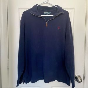 Polo Blue Quarter Zip Sweater